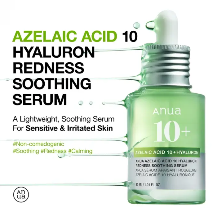 Anua - Azelaic Acid 10 Hyaluron Redness Soothing Serum - Image 7